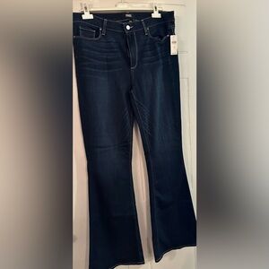 PAIGE Dark Blue Flare Jeans